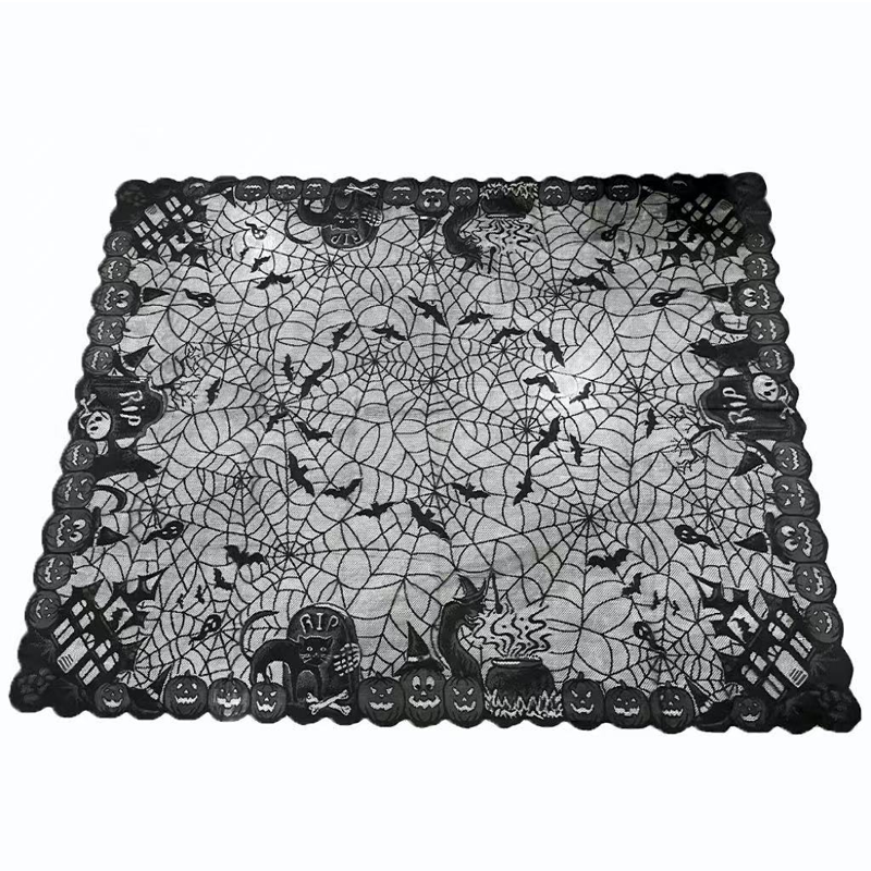 🎃50 % DE RÉDUCTION POUR UNE DURÉE LIMITÉE ! ⏰Ensemble de nappe et de sets de table aux motifs effrayants pour Halloween