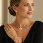 💎 -50% ! ✨ Parure de Bijoux Strass Élégante 4 Pièces – Alliage Zinc + Strass – Collier, Boucles d’Oreilles, Bracelet & Bague pour Soirée et Cadeau 🎁