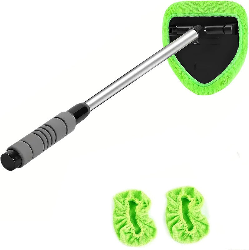 🚗PROMO FLASH 50% ! Kit nettoyage pare-brise manche télescopique🧽Tête 180°, sans trace, atteignez tous les coins