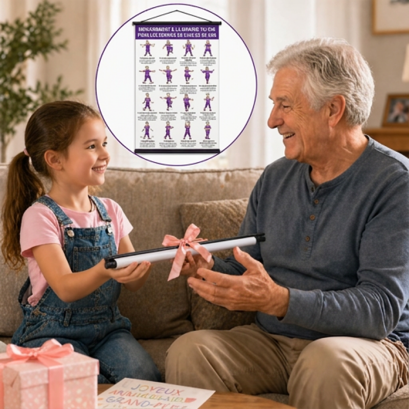 🧘 50 % DE RÉDUCTION EN CE MOMENT ! 📋 Affiche d'exercices de tai-chi pour les seniors – Mouvements faciles à suivre, gros caractères et illustrations – Exercices quotidiens en douceur pour l'équilibre et la souplesse 💪