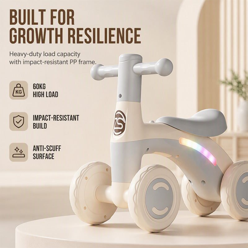 🚲 60 % DE RÉDUCTION ! 🎵 Vélo d'équilibre pour bébé avec musique et lumières – Coloré, sûr et favorisant le développement moteur – Idéal pour bouger en s'amusant dans la chambre d'enfant ✨
