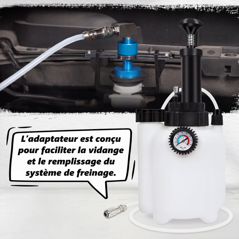 🎉 Soldes 2026 — Plus de 14 000 exemplaires vendus ! 🔧 Adaptateur universel de purge de frein – 58 mm compatible avec la plupart des véhicules, rotatif à 360°, changement de fluide réalisable seul ! ✨