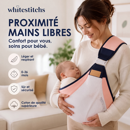 👶💛 50 % DE RÉDUCTION EN CE MOMENT ! Porte-bébé 4 en 1 avec maille respirante – 0 à 36 mois, position ventrale et dorsale – Proche de bébé, les mains libres ✨