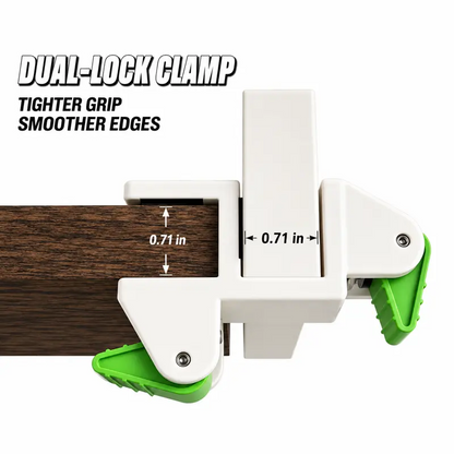 🔧 50 % DE RÉDUCTION ! 📏 Pince de fixation pour planche de remplissage en bois – mécanisme de serrage rapide, serrage des deux côtés et patins de protection en caoutchouc – idéale pour l'installation d'armoires 🏠