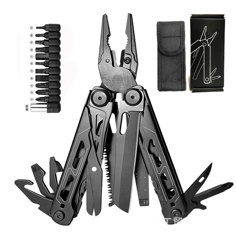 🛠️ 50 % DE RÉDUCTION EN CE MOMENT ! 🔧 Pince Multifonction Pliable – Acier Inoxydable 3Cr13, Ciseaux Intégrés & Pochette Incluse.