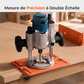 🔧 50 % DE RÉDUCTION ! ⚙️ Support de fraise en alliage d'aluminium pour rainurage – guidage de précision, construction robuste et compatibilité universelle – idéal pour le travail du bois professionnel et le bricolage 🛠️✨