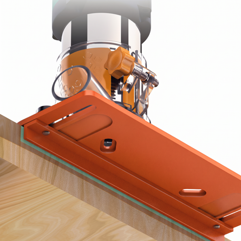 🔧 50 % DE RÉDUCTION ! ⚙️ Support de fraise en alliage d'aluminium pour rainurage – guidage de précision, construction robuste et compatibilité universelle – idéal pour le travail du bois professionnel et le bricolage 🛠️✨