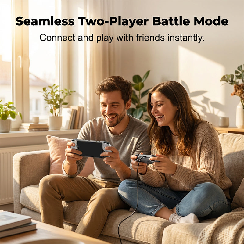 🎮🕹️ 50 % DE RÉDUCTION ! Console de jeux portable – Mode combat à deux joueurs, prise en main ergonomique. Écran HD de 5 pouces, batterie longue durée. Le plaisir rétro partout avec vous ! ✨🔋