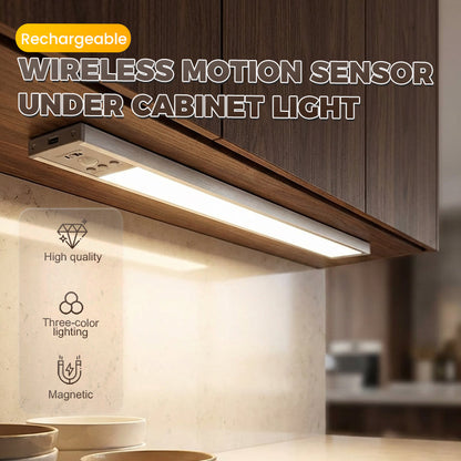 💡50 % DE RÉDUCTION✨ Lampe d'armoire à détecteur de mouvement, sans fil et rechargeable, pour la cuisine🏠