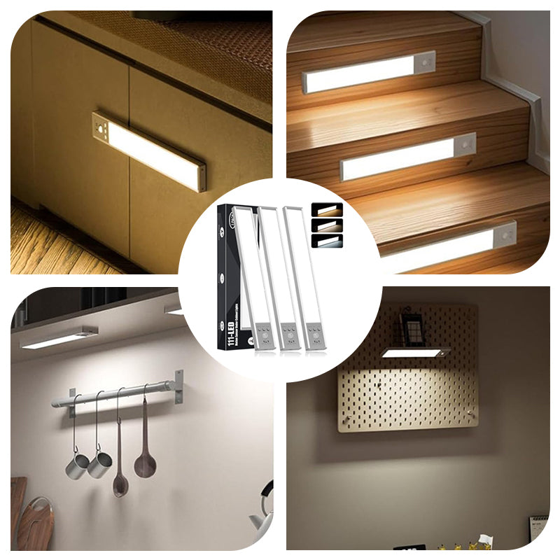 💡50 % DE RÉDUCTION✨ Lampe d'armoire à détecteur de mouvement, sans fil et rechargeable, pour la cuisine🏠