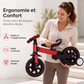 💥 50 % de réduction ! 🚲 Tricycle 3-en-1 pour enfants – poussette, tricycle et draisienne. Léger (2,8 kg) et pliable. Acier au carbone haute résistance, roues en EVA. Pour les enfants de 2 à 6 ans, poids max. 90 kg. Rouge/Bleu/Rose/Jaune 🛡️