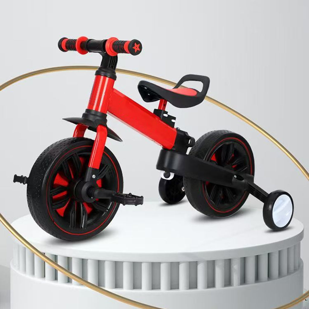 💥 50 % de réduction ! 🚲 Tricycle 3-en-1 pour enfants – poussette, tricycle et draisienne. Léger (2,8 kg) et pliable. Acier au carbone haute résistance, roues en EVA. Pour les enfants de 2 à 6 ans, poids max. 90 kg. Rouge/Bleu/Rose/Jaune 🛡️