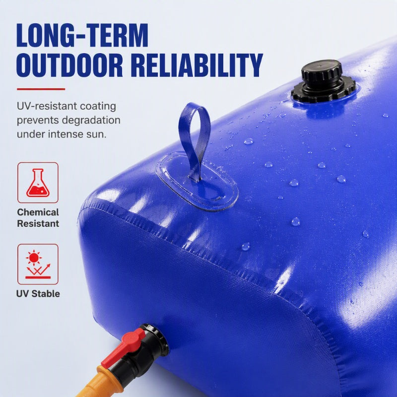 💧 50 % DE RÉDUCTION ! 🏗️ Réservoir d'eau pliable – PVC renforcé, repliable et grande capacité – de 100 à 500 litres pour les exploitations agricoles et le secteur du bâtiment 🚜
