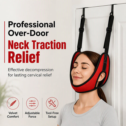 🧘 Harnais de traction cervicale – Réglable et confortable, pour des étirements et des moments de détente à la maison