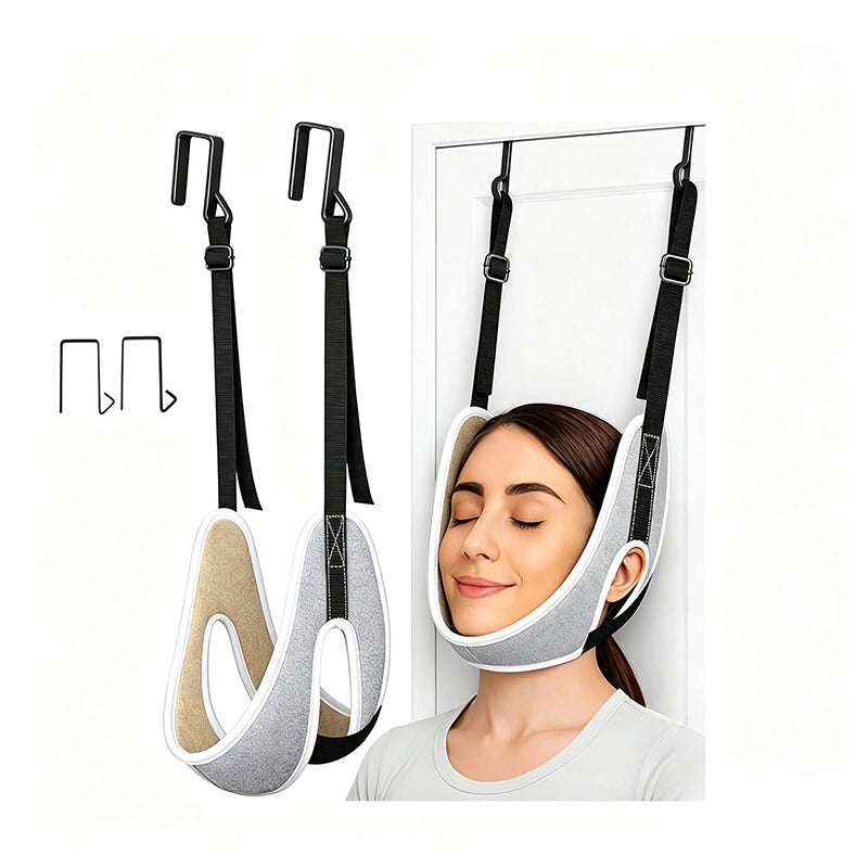 🧘 Harnais de traction cervicale – Réglable et confortable, pour des étirements et des moments de détente à la maison