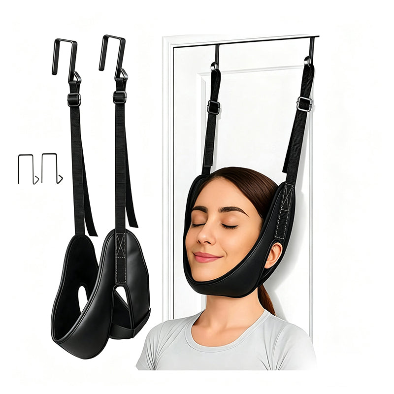 🧘 Harnais de traction cervicale – Réglable et confortable, pour des étirements et des moments de détente à la maison