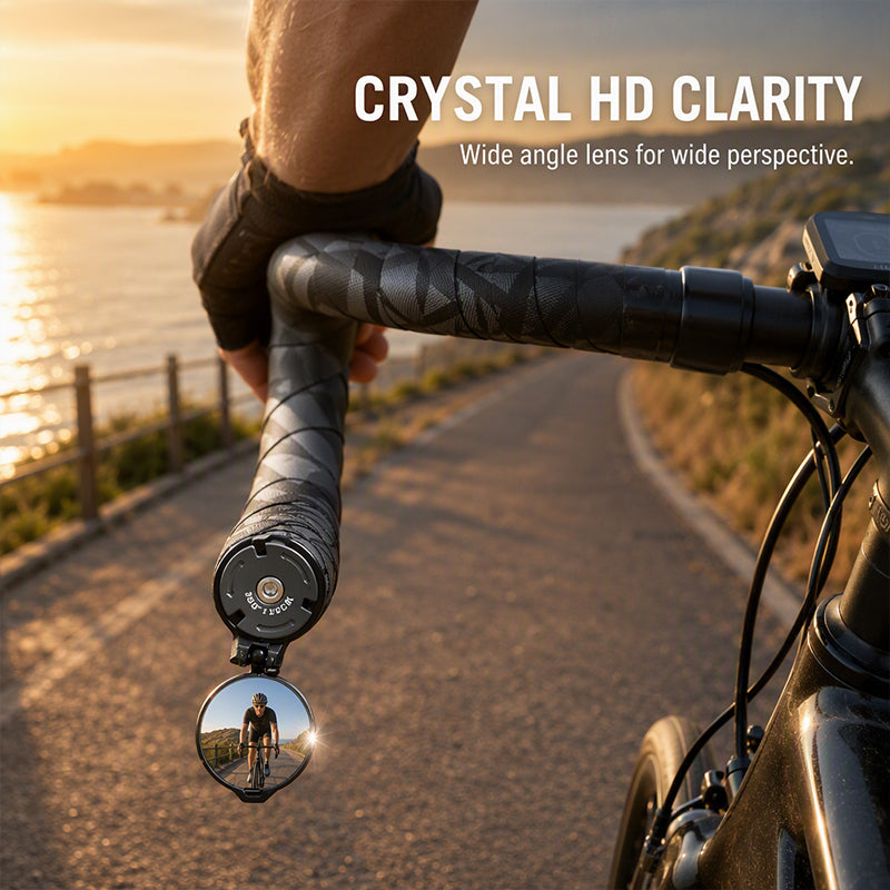 🚲 50 % DE RÉDUCTION!✨Rétroviseur de vélo pivotant à 360 degrés