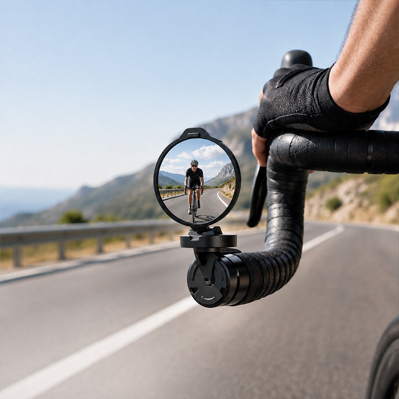 🚲 50 % DE RÉDUCTION!✨Rétroviseur de vélo pivotant à 360 degrés