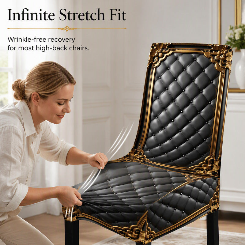 🪑🧼 Housse de chaise extensible – Lavable et ajustable, protège et relooke vos chaises en un clin d’œil, pour une salle à manger toujours impeccable 🏠✨