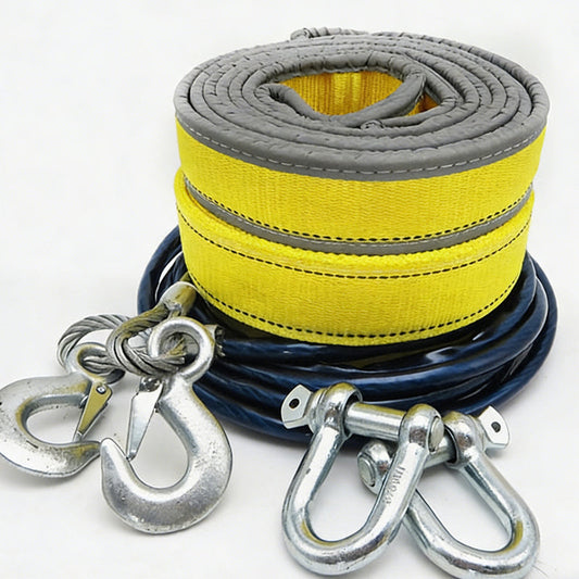 🚨 50% DE RÉDUCTION! 🛠️ Corde de remorquage 8 tonnes – Crochets à manille en U ✨
