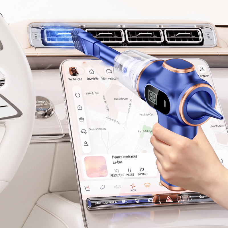 PROMO LIMITÉE 50% DE RÉDUCTION ! ✨ Aspirateur Sans Fil Haute Puissance 2‑en‑1 – Compact, Polyvalent, Pratique 🚗