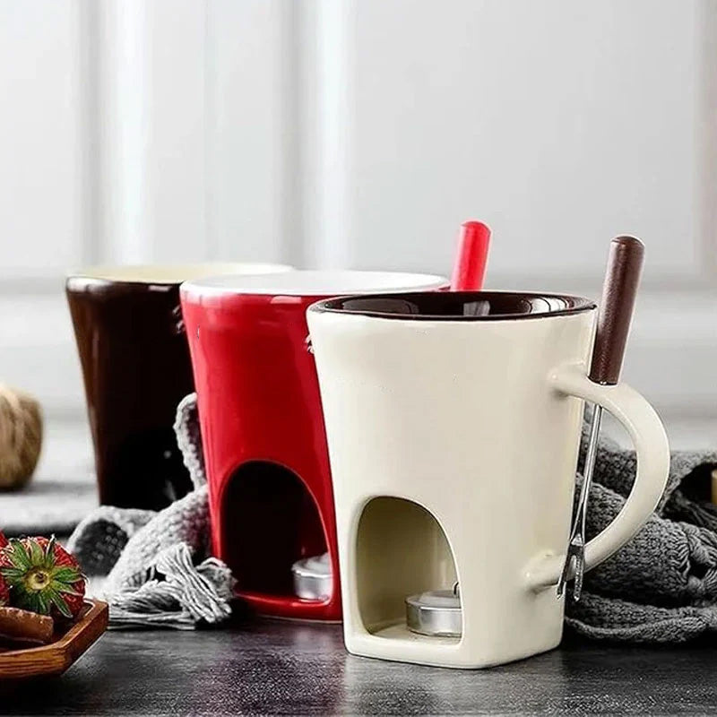 🎅 PROMOTION EXCEPTIONNELLE : 50 % DE RÉDUCTION 🍫 Tasse en céramique pour fondue au chocolat