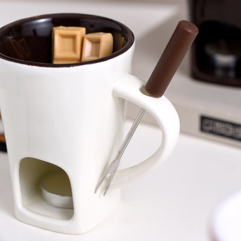 🎅 PROMOTION EXCEPTIONNELLE : 50 % DE RÉDUCTION 🍫 Tasse en céramique pour fondue au chocolat