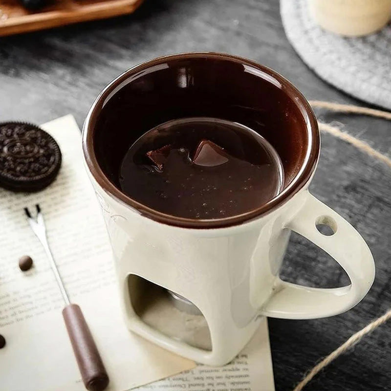 🎅 PROMOTION EXCEPTIONNELLE : 50 % DE RÉDUCTION 🍫 Tasse en céramique pour fondue au chocolat