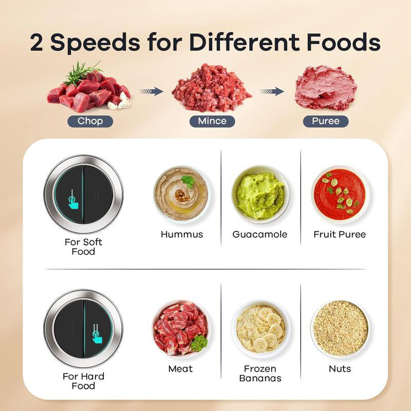 🥩 Hachoir à viande électrique de 300 W – Grande capacité (2 à 3 L) pour la viande, les légumes et la préparation des repas