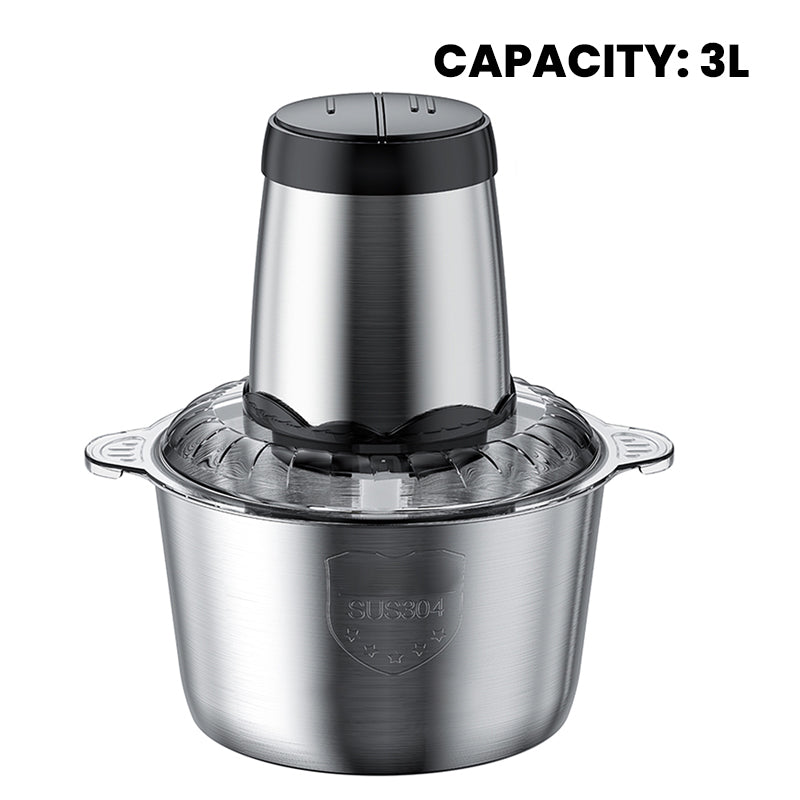 🥩 Hachoir à viande électrique de 300 W – Grande capacité (2 à 3 L) pour la viande, les légumes et la préparation des repas