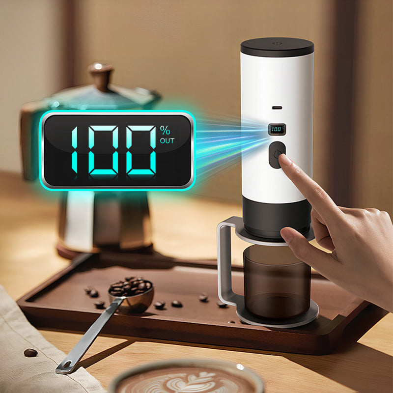 ☕ PROMO -50% ✨ Machine à Espresso Portable — Écran Numérique & Recharge USB-C ☕