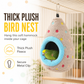 ⏳🔥OFFRE À DURÉE LIMITÉE : -50 % ! ⏰🥚Hamac nid suspendu en coton pour oiseaux, avec doublure polaire double épaisseur et nid douillet pour petits oiseaux ✨
