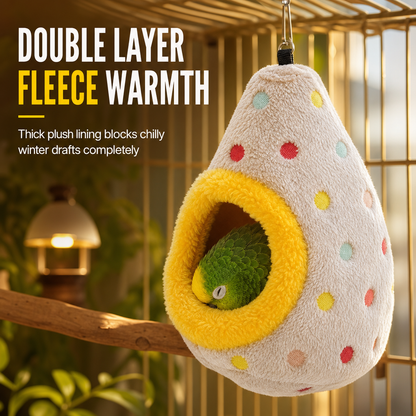 ⏳🔥OFFRE À DURÉE LIMITÉE : -50 % ! ⏰🥚Hamac nid suspendu en coton pour oiseaux, avec doublure polaire double épaisseur et nid douillet pour petits oiseaux ✨