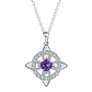 ☘️ Collier avec nœud celtique et pierre de naissance – Élégant et réglable, pour le quotidien comme pour les grandes occasions