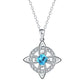 ☘️ Collier avec nœud celtique et pierre de naissance – Élégant et réglable, pour le quotidien comme pour les grandes occasions