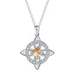 ☘️ Collier avec nœud celtique et pierre de naissance – Élégant et réglable, pour le quotidien comme pour les grandes occasions