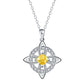☘️ Collier avec nœud celtique et pierre de naissance – Élégant et réglable, pour le quotidien comme pour les grandes occasions