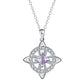 ☘️ Collier avec nœud celtique et pierre de naissance – Élégant et réglable, pour le quotidien comme pour les grandes occasions