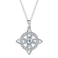 ☘️ Collier avec nœud celtique et pierre de naissance – Élégant et réglable, pour le quotidien comme pour les grandes occasions