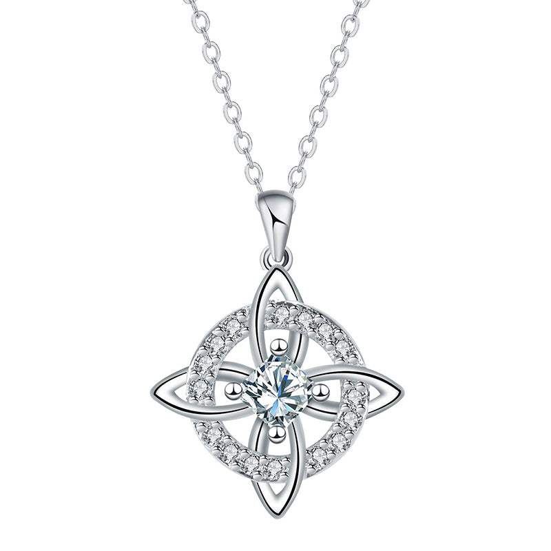 ☘️ Collier avec nœud celtique et pierre de naissance – Élégant et réglable, pour le quotidien comme pour les grandes occasions