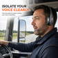 Casque sans fil Bluetooth pour centre d'appels, doté de la technologie ENC (suppression du bruit ambiant) et de l'appairage automatique, destiné au service client et aux chauffeurs routiers