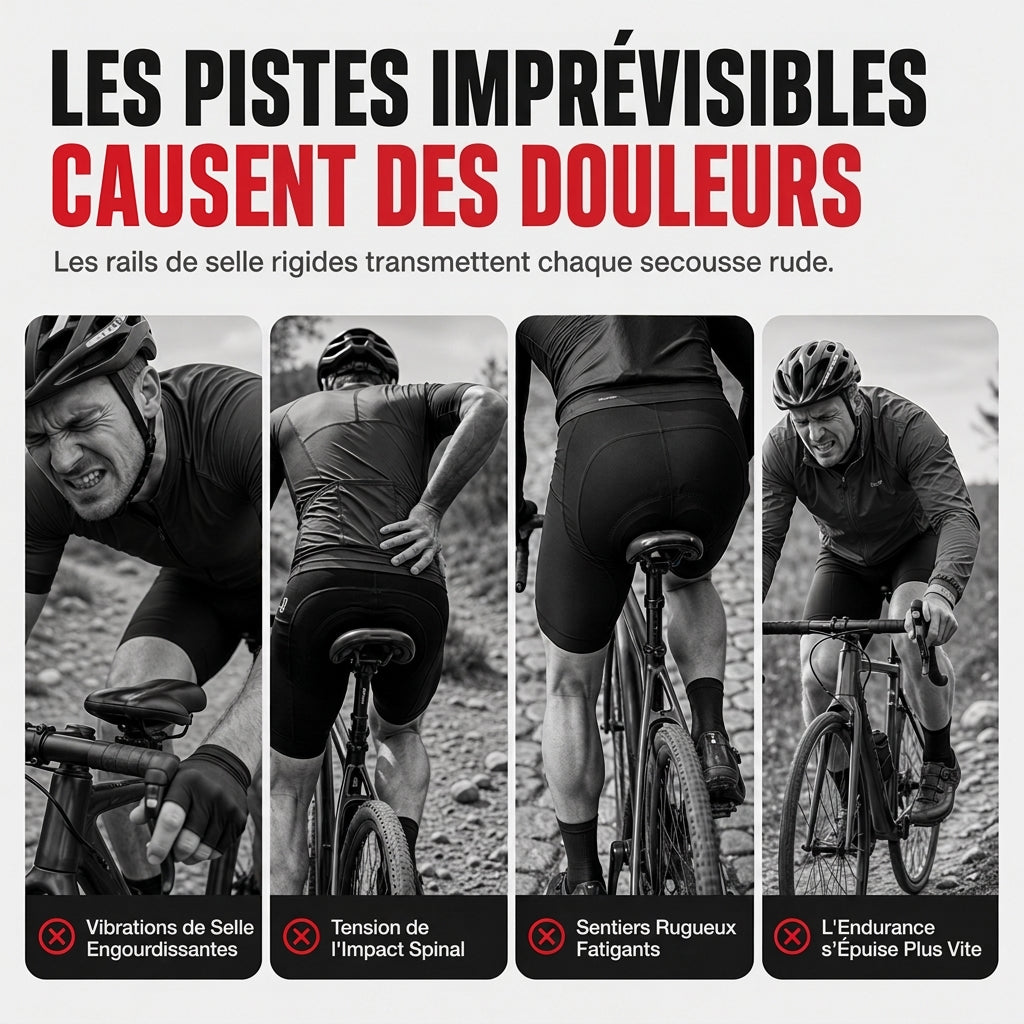 🚴 OFFRE LIMITÉE : -50 % ! 💥 Tige de selle de vélo avec amortisseur – Conduite souple, absorption des chocs, construction robuste 🛠️