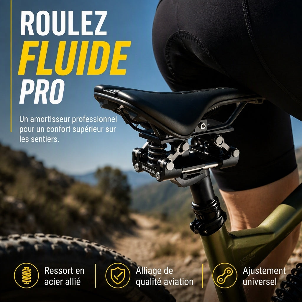 🚴 OFFRE LIMITÉE : -50 % ! 💥 Tige de selle de vélo avec amortisseur – Conduite souple, absorption des chocs, construction robuste 🛠️