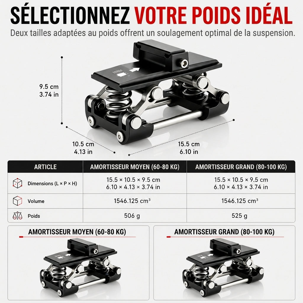 🚴 OFFRE LIMITÉE : -50 % ! 💥 Tige de selle de vélo avec amortisseur – Conduite souple, absorption des chocs, construction robuste 🛠️