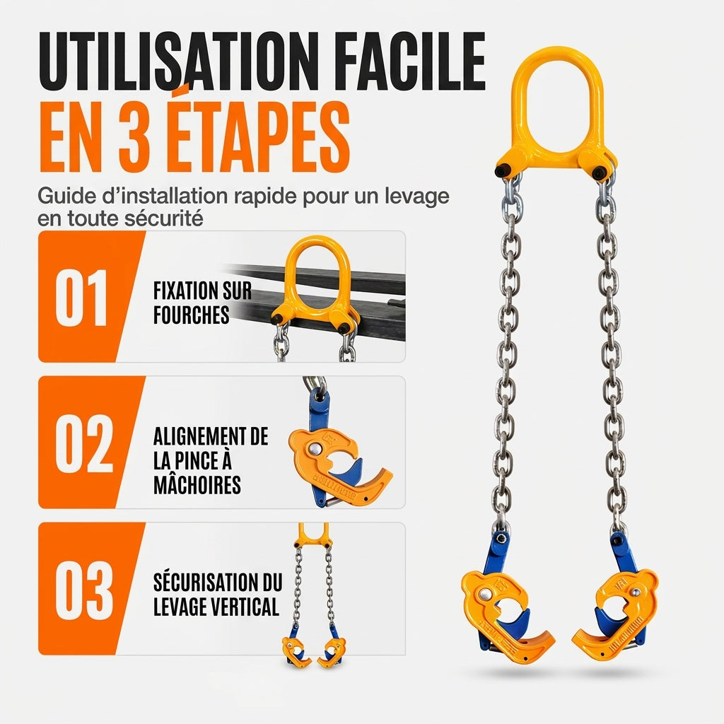 🛢️50 % DE RÉDUCTION✨Pince de levage robuste pour fûts d'huile – Élévateur pour chariots élévateurs et grues, destiné aux fûts en acier et en métal, pour un levage sûr et résistant💥
