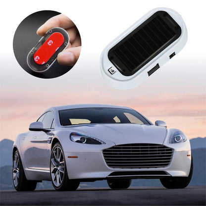 🚗 Fausse alarme solaire avec voyant LED clignotant – capteur de lumière, simule un système d'alarme, pour voiture et intérieur