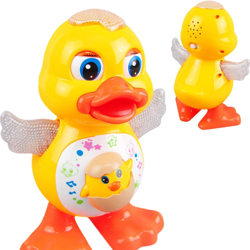 🦆 Canard interactif qui danse – Il chante, marche et clignote grâce à des lumières LED, pour les enfants à partir de 3 ans