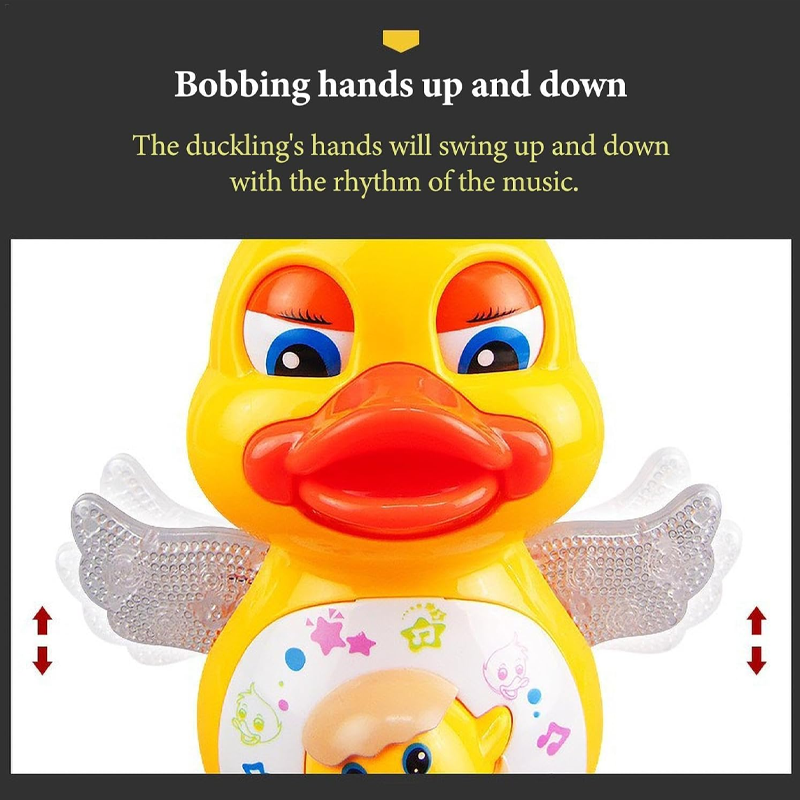 🦆 Canard interactif qui danse – Il chante, marche et clignote grâce à des lumières LED, pour les enfants à partir de 3 ans