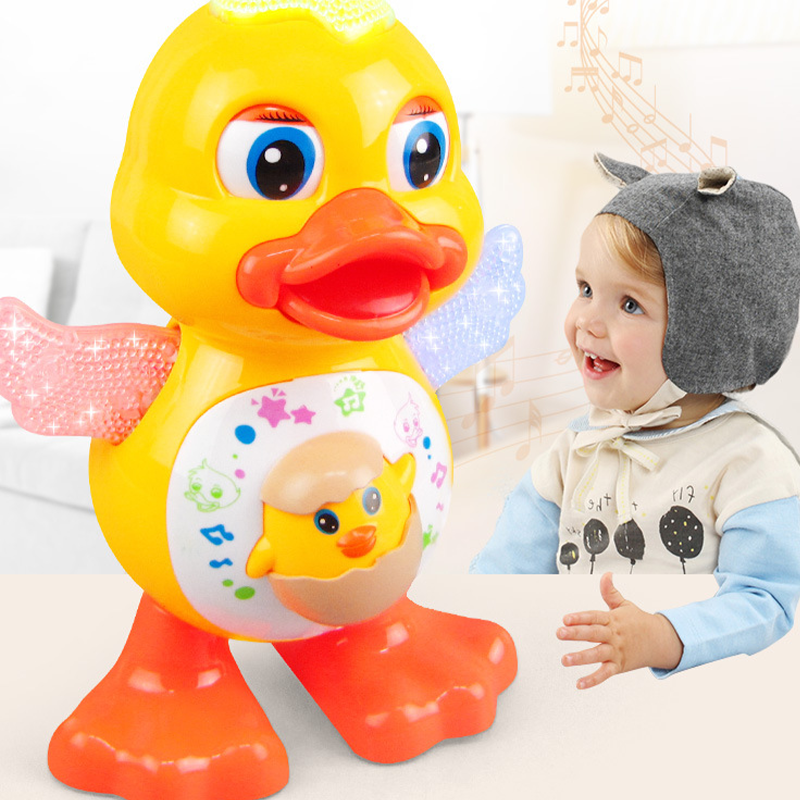 🦆 Canard interactif qui danse – Il chante, marche et clignote grâce à des lumières LED, pour les enfants à partir de 3 ans