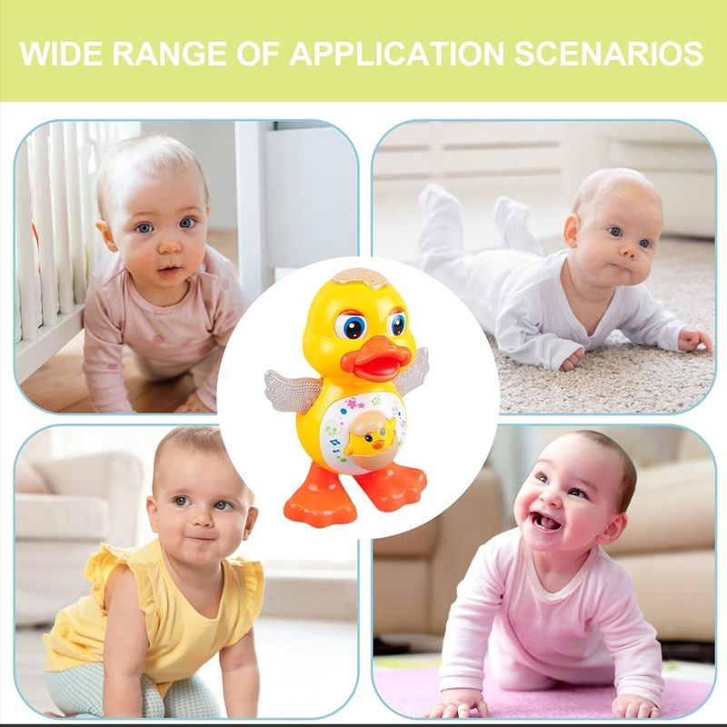 🦆 Canard interactif qui danse – Il chante, marche et clignote grâce à des lumières LED, pour les enfants à partir de 3 ans